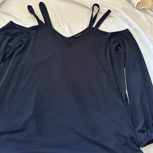 Torrid Strappy Black dress shirt Size1x